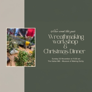 Sunday 23 November 2025   Christmas Wreath Workshop and Dinner
