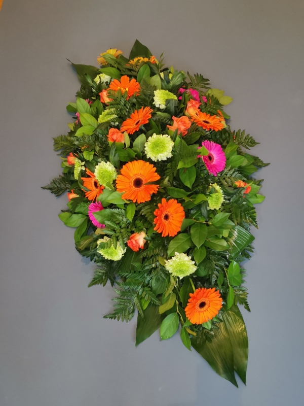 Vibrant Casket Spray Buy Online Or Call 01332 293543 