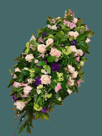 Pink and Purple Casket Spray